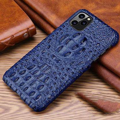 Apple-Compatible Relief 3D Head Leather Case