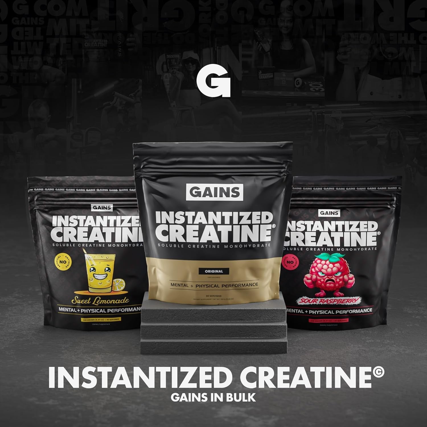 Instantized Creatine Monohydrate for Women and Men, Soluble Creatine Powder, Sup