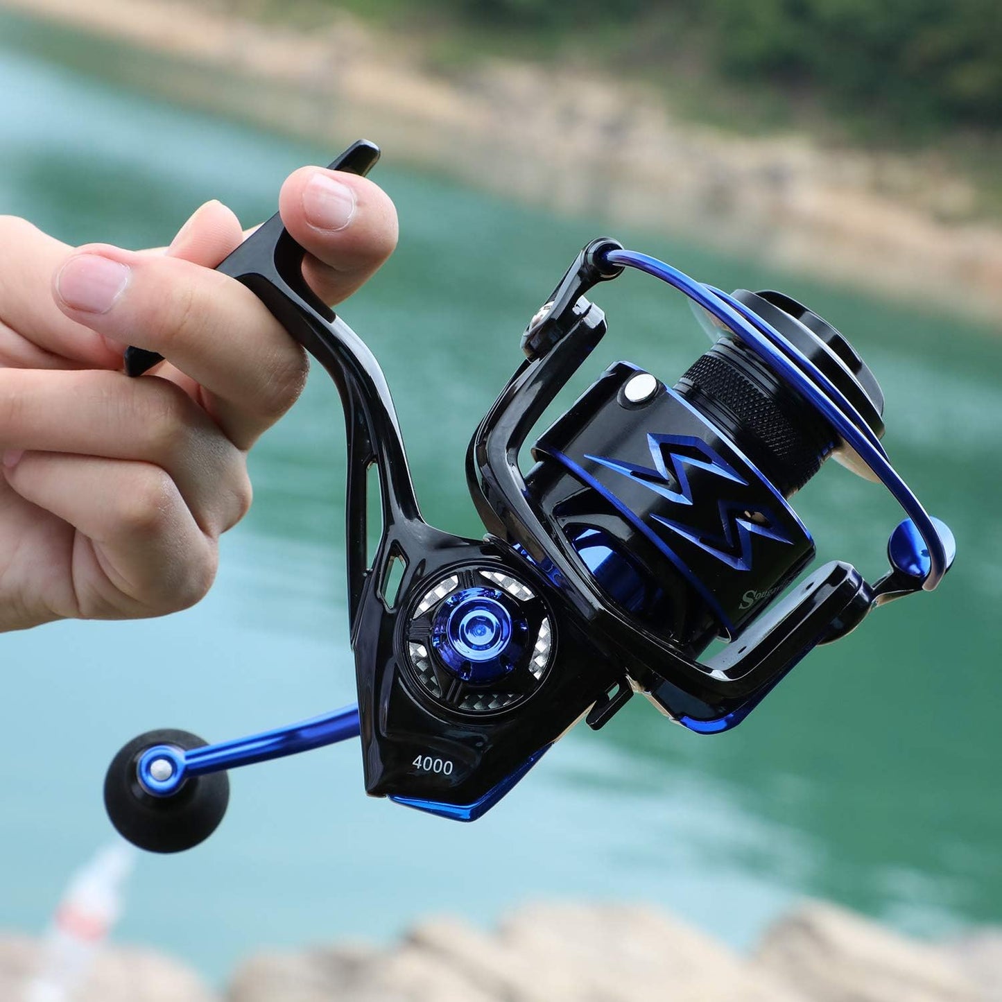 Spinning Reels Ultra-Weight, 6.2: 1 High Speed ​​Gear Ratio, Metal Frame and Rotor, 12 + 1 Shielded BB, Smooth Powerful Freshwater and Saltwater Spinning Fishing Reel