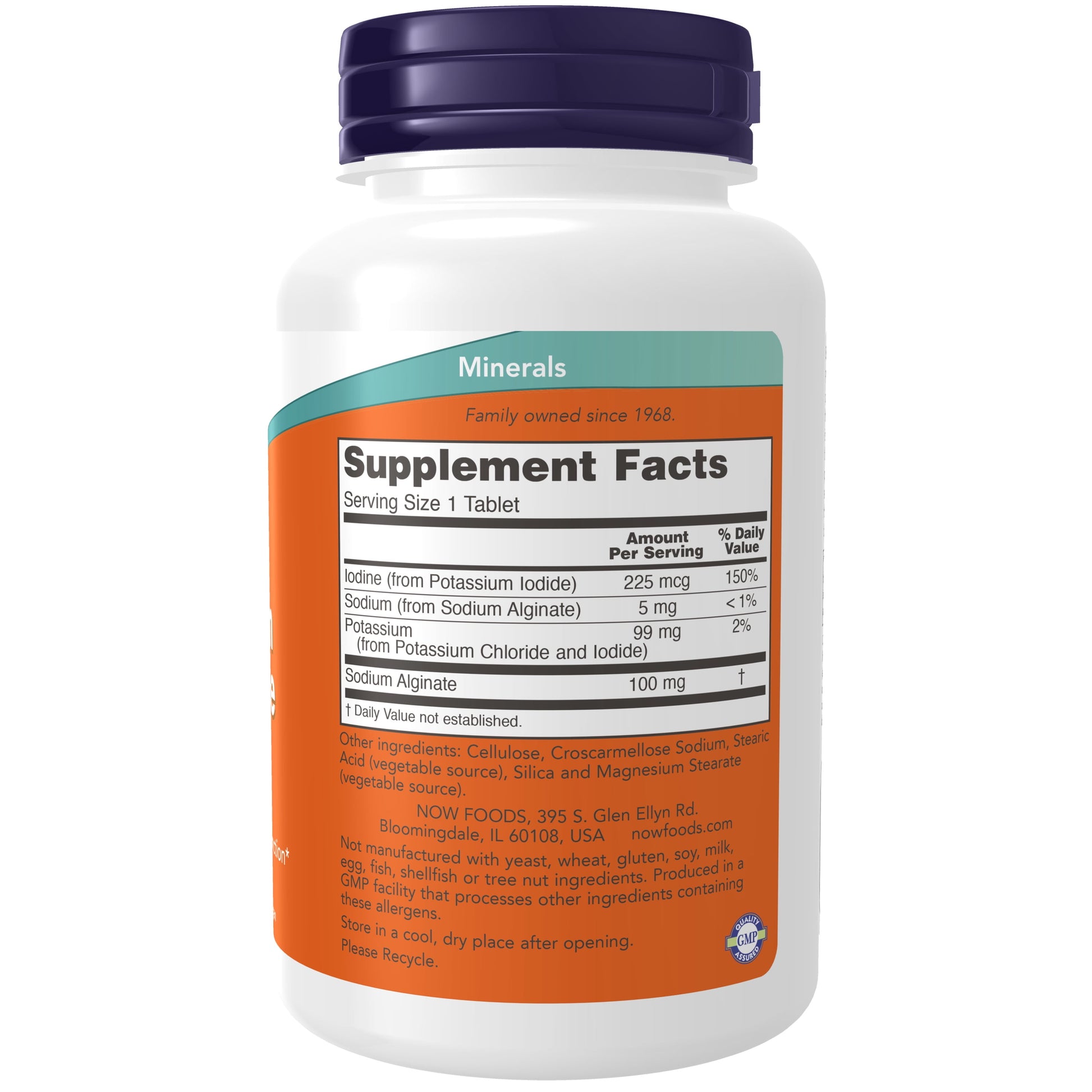 Supplements, Potassium plus Iodine, Supports Electrolyte Balance*, Thyroid Support*, 180 Tablets