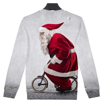 2019 3D Printed Long Sleeve Christmas Sweatshirt