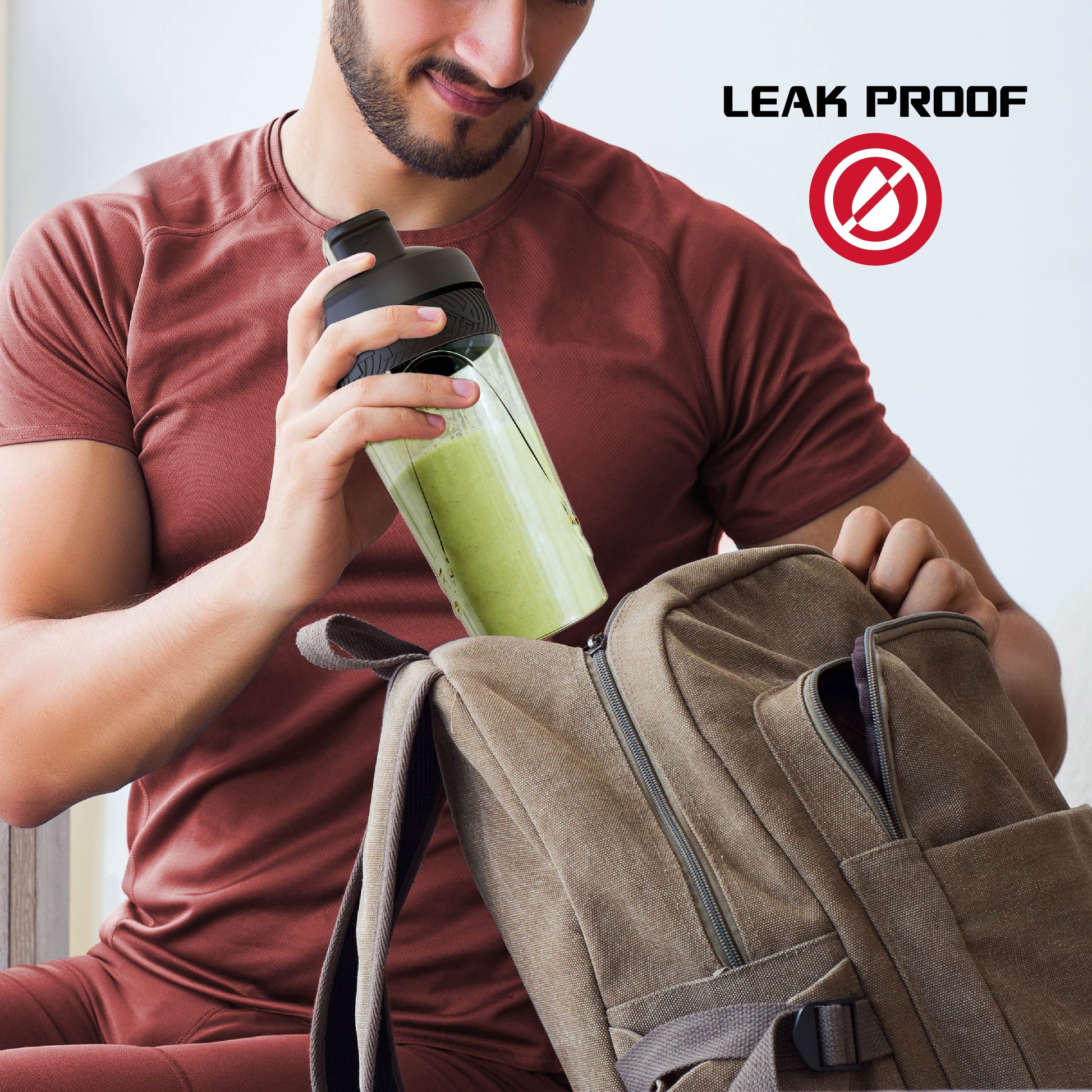 Sport Shaker Bottle, Portable Protein Shaker Bottle Cup, 28Oz.