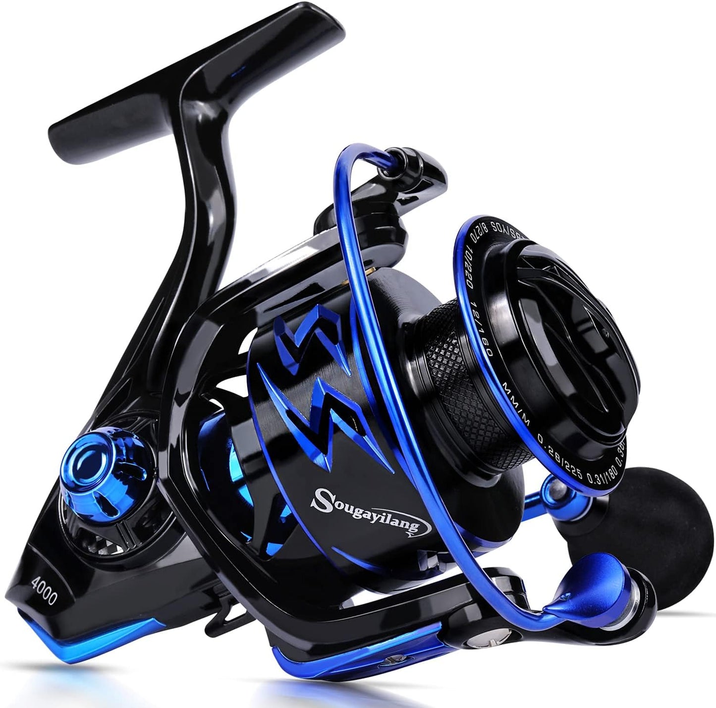 Spinning Reels Ultra-Weight, 6.2: 1 High Speed ​​Gear Ratio, Metal Frame and Rotor, 12 + 1 Shielded BB, Smooth Powerful Freshwater and Saltwater Spinning Fishing Reel