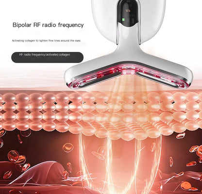 EMS Microcurrent Neck Massager with RF Skin Tightening
