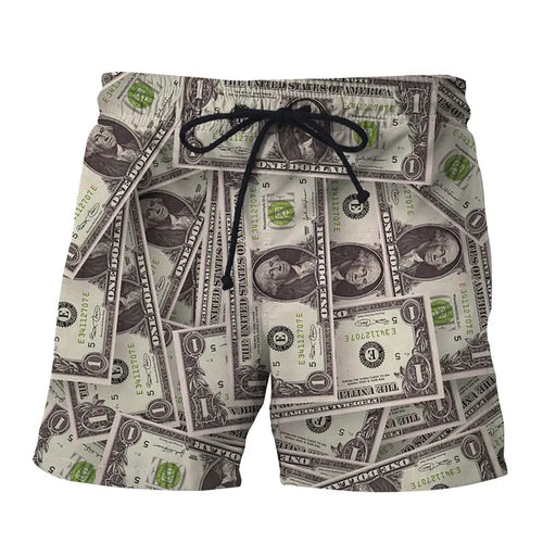 Men's Trendy Retro 3D Coin Beach Pants