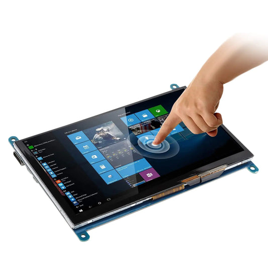Yoidesu Capacitive Touch Screen 7 Inch for Raspberry Pi 3/2/1 1024 × 600 Full HD Portable Gaming Monitor with Backlit HDMI Touch Panel Compatible with Windows 7 8 10
