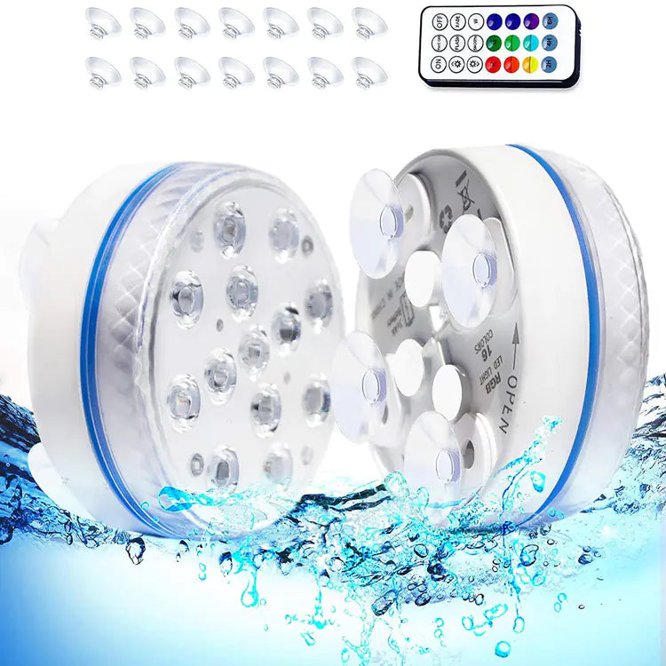 13-LED Magnetic Suction RF Remote Control Bathtub Light