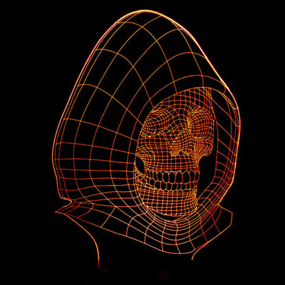 3D Skull Night Light