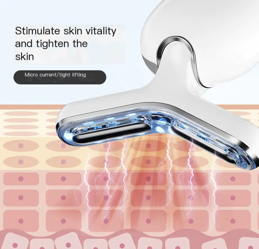 EMS Microcurrent Neck Massager with RF Skin Tightening