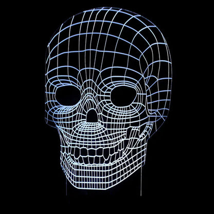 3D Skull Night Light
