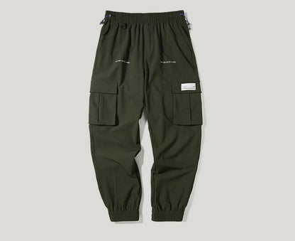 Men's Printed 3D Pocket Jogger Windbreaker Pants