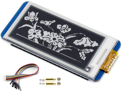 2.13inch E-Ink Display HAT V4 Version 250x122 Resolution 3.3V/5V Black White Two-Color e-paper Screen Module for Raspberry Pi Zero/Zero W/Zero WH/2B/3B/3B+/4B Supports Partial Refresh SPI Interface