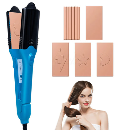Multifunctional 3D Star Hair Stamper And Straightener
